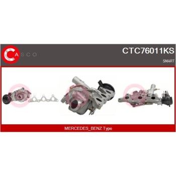Turbocompresor, sobrealimentación - CASCO CTC76011KS