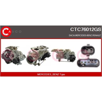Turbocompresor, sobrealimentación - CASCO CTC76012GS