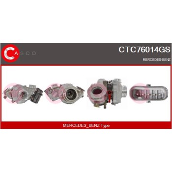 Turbocompresor, sobrealimentación - CASCO CTC76014GS