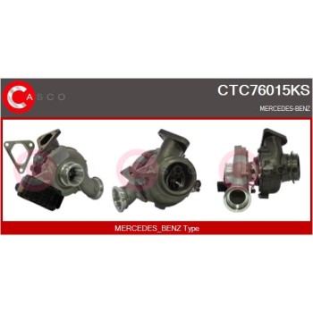 Turbocompresor, sobrealimentación - CASCO CTC76015KS