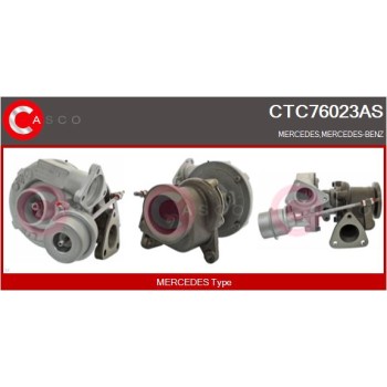 Turbocompresor, sobrealimentación - CASCO CTC76023AS