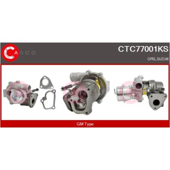 Turbocompresor, sobrealimentación - CASCO CTC77001KS