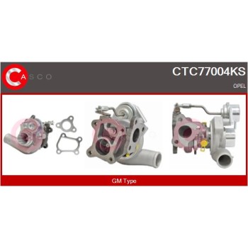 Turbocompresor, sobrealimentación - CASCO CTC77004KS