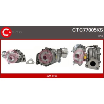 Turbocompresor, sobrealimentación - CASCO CTC77005KS