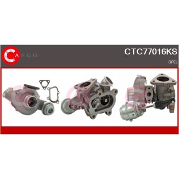 Turbocompresor, sobrealimentación - CASCO CTC77016KS