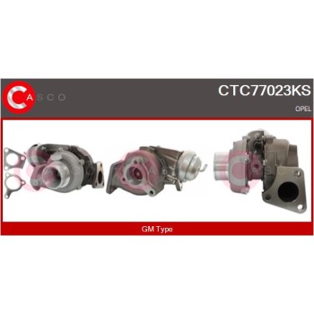 Turbocompresor, sobrealimentación - CASCO CTC77023KS