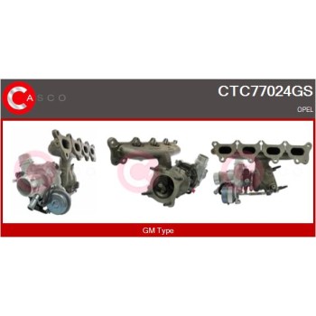 Turbocompresor, sobrealimentación - CASCO CTC77024GS