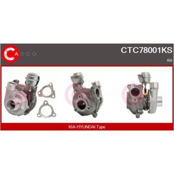 Turbocompresor, sobrealimentación - CASCO CTC78001KS