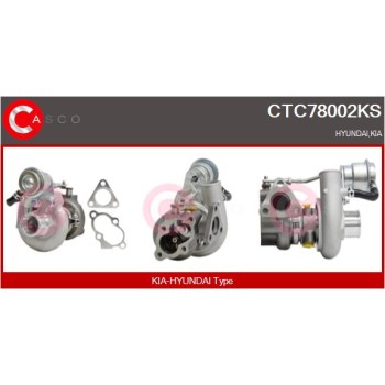 Turbocompresor, sobrealimentación - CASCO CTC78002KS