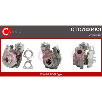 Turbocompresor, sobrealimentación - CASCO CTC78004KS