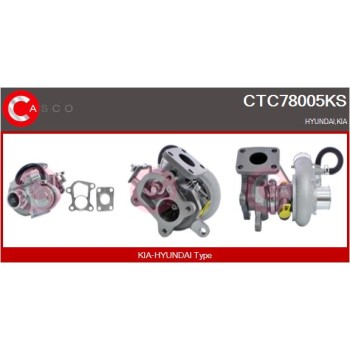 Turbocompresor, sobrealimentación - CASCO CTC78005KS