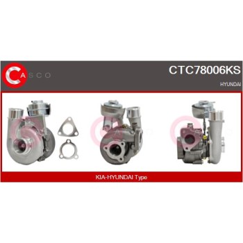 Turbocompresor, sobrealimentación - CASCO CTC78006KS