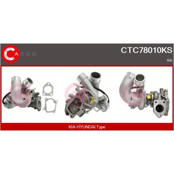 Turbocompresor, sobrealimentación - CASCO CTC78010KS