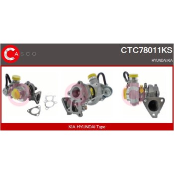 Turbocompresor, sobrealimentación - CASCO CTC78011KS