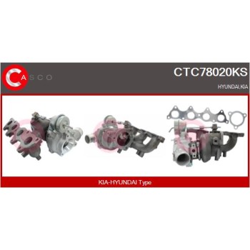 Turbocompresor, sobrealimentación - CASCO CTC78020KS
