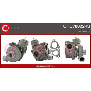 Turbocompresor, sobrealimentación - CASCO CTC78022KS