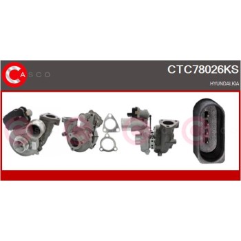 Turbocompresor, sobrealimentación - CASCO CTC78026KS