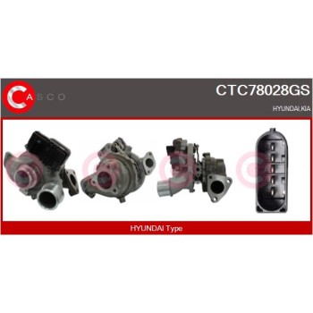 Turbocompresor, sobrealimentación - CASCO CTC78028GS
