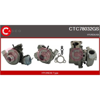 Turbocompresor, sobrealimentación - CASCO CTC78032GS