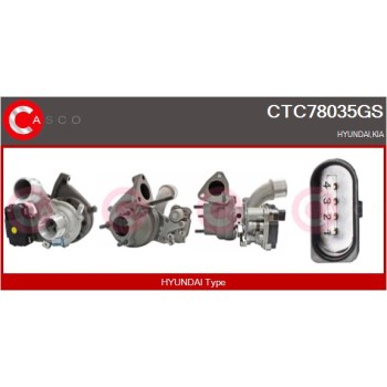 Turbocompresor, sobrealimentación - CASCO CTC78035GS