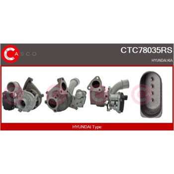 Turbocompresor, sobrealimentación - CASCO CTC78035RS
