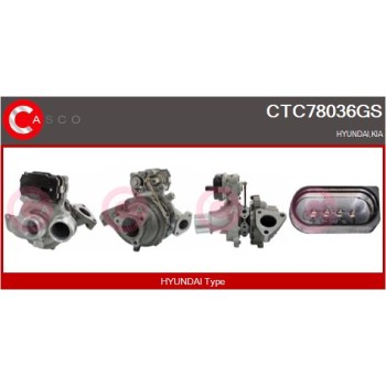 Turbocompresor, sobrealimentación - CASCO CTC78036GS