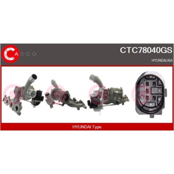 Turbocompresor, sobrealimentación - CASCO CTC78040GS