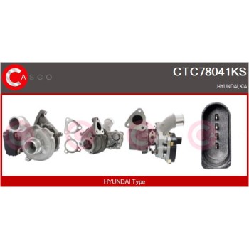 Turbocompresor, sobrealimentación - CASCO CTC78041KS