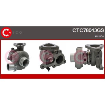 Turbocompresor, sobrealimentación - CASCO CTC78043GS