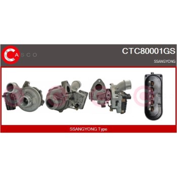 Turbocompresor, sobrealimentación - CASCO CTC80001GS