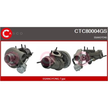 Turbocompresor, sobrealimentación - CASCO CTC80004GS