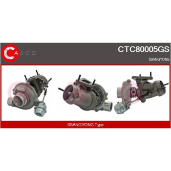 Turbocompresor, sobrealimentación - CASCO CTC80005GS