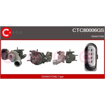 Turbocompresor, sobrealimentación - CASCO CTC80006GS
