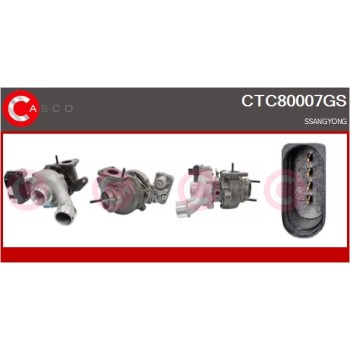Turbocompresor, sobrealimentación - CASCO CTC80007GS
