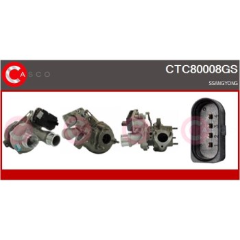 Turbocompresor, sobrealimentación - CASCO CTC80008GS