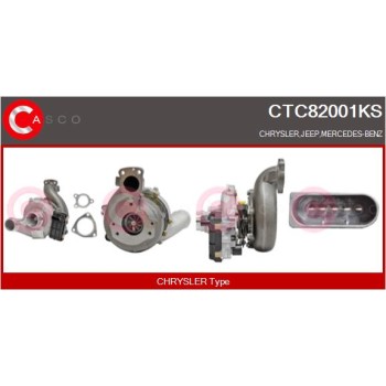 Turbocompresor, sobrealimentación - CASCO CTC82001KS