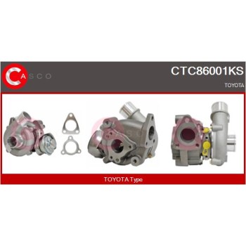 Turbocompresor, sobrealimentación - CASCO CTC86001KS