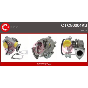 Turbocompresor, sobrealimentación - CASCO CTC86004KS