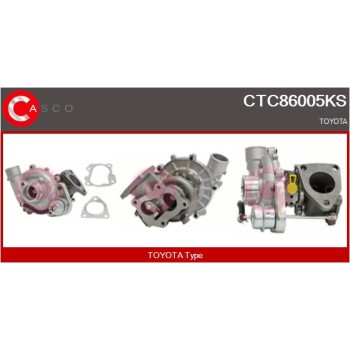 Turbocompresor, sobrealimentación - CASCO CTC86005KS