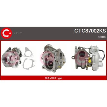 Turbocompresor, sobrealimentación - CASCO CTC87002KS