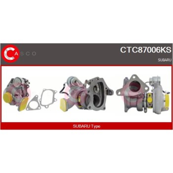 Turbocompresor, sobrealimentación - CASCO CTC87006KS