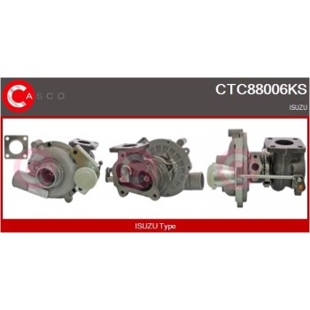 Turbocompresor, sobrealimentación - CASCO CTC88006KS