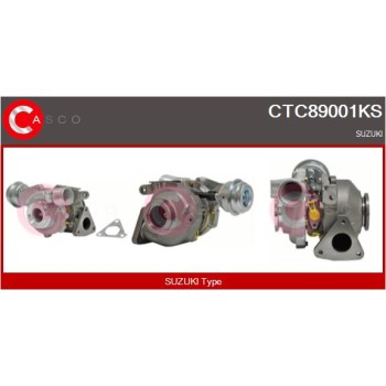 Turbocompresor, sobrealimentación - CASCO CTC89001KS