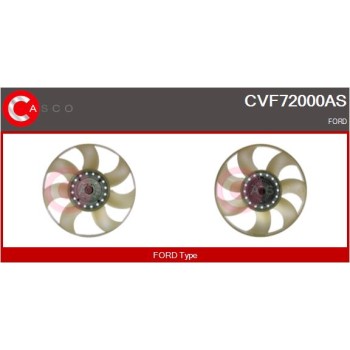 Embrague, ventilador del radiador - CASCO CVF72000AS