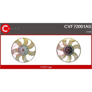 Embrague, ventilador del radiador - CASCO CVF72001AS
