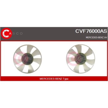Embrague, ventilador del radiador - CASCO CVF76000AS