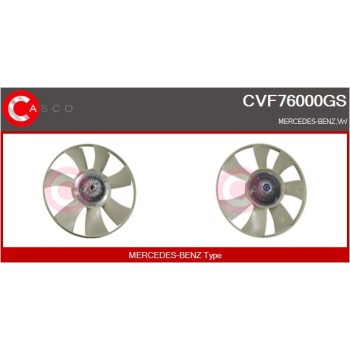 Embrague, ventilador del radiador - CASCO CVF76000GS