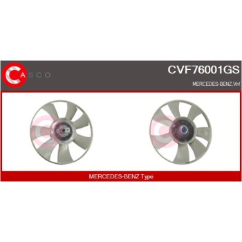 Embrague, ventilador del radiador - CASCO CVF76001GS