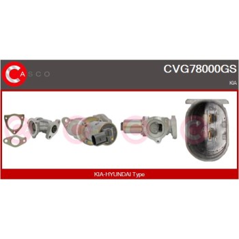 Válvula EGR - CASCO CVG78000GS