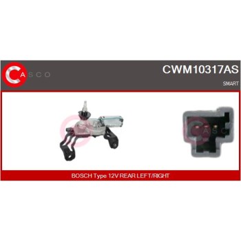 Motor del limpiaparabrisas - CASCO CWM10317AS